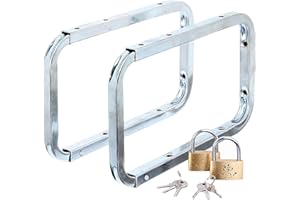 Alberts 802622 Crochet à échelle | refermable | galvanisé, en bleu | profondeur totale 282 mm | profondeur de l'étrier 216 mm | kit de 2