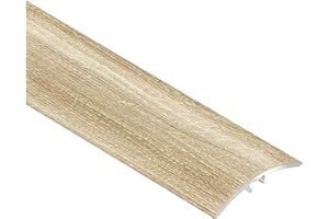 CEZAR Listwa ochronna/szyna przejściowa/profil przejściowy, laminat/dekoracja drewna, kołki 30 mm, jasny dąb