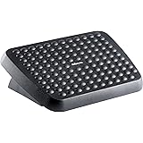 Fellowes poggiapiedi da scrivania standard, regolabile, poggia piedi ergonomico per casa e ufficio, colore nero