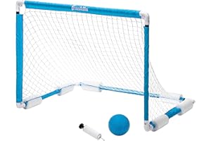 Franklin Sports Water Polo Goal Set - Floating Goal - Pool Water Polo Net + Inflatable Water Polo Ball - Large 40" x 30" Goal - Fun Pool Game Set for Kids