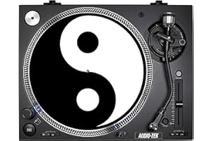 DAYTRIPPER Yin Yang Symbol Slip Mat 12 inch Art Deco Slip Mats Turntable Decks Records Slipmat Slipmats Mat DJs Accessories Gift For Him Her
