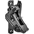 SHIMANO Deore BR-M6120 Deore 4-pot calliper, post mount, without adapters, front or rear Brm6120rf,Black