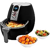 MEDION E10 S Heißluftfritteuse (Leistung ca. 1500 Watt, Digitales Bedienfeld, Nutzinhalt gesamt 4 Liter, Ölfreies Frittieren,