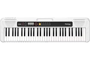 Casio CT-S200WEC5 61 Key Portable Electronic Keyboard in White with Dance Music Mode