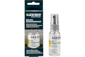 Lexxoo Brillen-Reinigungsspray 3er-Set 88,5ml Inhalt - zur schonenden & gründlichen Reinigung Ihrer Brillengläser - wirkt bei hoher Luftfeuchtigkeit - ideal für unterwegs oder auf Reisen
