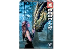 Educa Borrás 17099 Anne Stokes Fantastic Characters Educa Borras Once Upon of Time 1000 Piece Jigsaw Puzzle, Multi