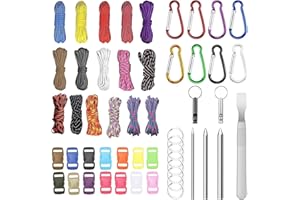 LUPATDY Paracord 550 Corde paracorde 3mm paracorde Bracelet, Corde Multifonction Contient Boucle de Corde et Aiguilles à Coudre Convient pour la Fabrication de Cordon, Trousseau, Bracelet