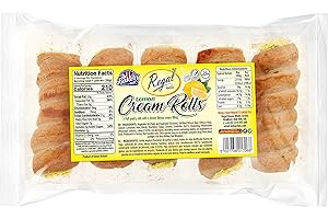 REGAL FOOD PRODUCTS BRINGING FOOD TO LIFE Regal Bakery Lemon Cream Rolls -5pcs Lemon Cream Filled Puff Pastry Rolls -Crispy and Rich Flavour