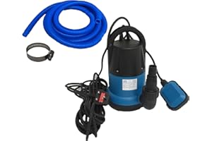 HAPPY HOT TUBS Hppy Hot Tubs Submersible 250W Water Pump and 5 metres Rigid Hose Hot Tub Swimming Pool