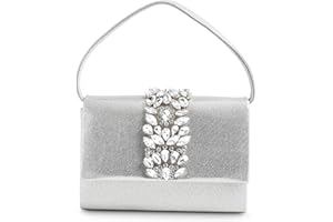 MICHELLE MOON - Pochette Donna Elegante per Matrimoni, Feste ed Eventi | Clutch con catena Tracolla, Ideale come Borsa Elegante Donna Cerimonia con Glitter o Borsa a Mano Donna per Occasioni Speciali