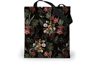 Loxato Tote Bag Aesthetic - Sac Cabas Femmes Grand Format 37x42cm - Sac Fourre Tout Femme - Sac Tissu Oxford Imperméable - Sac de Cours Femme Lycee - Sac Cabas Femme/Cadeau Femme Original Utile