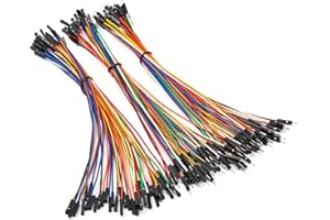 CHANZON 120 pièces 20 cm de Long Header Jumper Wire Dupont Cable Line Connector Assortiment de Kits (Mâle Femelle M-M M-F F-F) pour Arduino Raspberry pi Planche à Pain Électronique Protoboard PCB
