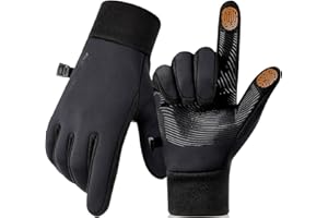 AOPREL Handschuhe Herren Damen - Winddicht & Touchscreen Laufhandschuhe mit Warme Winddichte,Fahrradhandschuhe mit Anti-Rutsch, Sporthandschuhe für Fahrradfahren, Wandern, Laufen & Autofahren