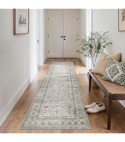 Nain Klassiek Medaillon - Laagpolig Oosters Vloerkleed - Vintage Tapijt Beige 240x340cm