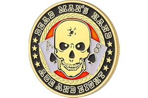 LuluCircle Poker Guard, Weights for Poker, Poker Gifts for Men, Poker Card Protector, Poker Accessories, Coin Collectibles, Poker Chips Coin with Plastic Case