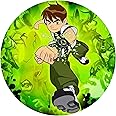 Ben 10 Edible Wafer Paper Pre-Printed Cake Topper (6/7/8 Inches) (7 Inch) BUY 1 SHEET GET 1 PACK OF CUTOUTS/UNCUT TOPPER FREE