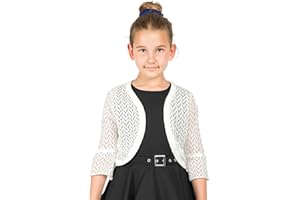 BlackButterfly Bambini Manica Lunga Bolero Cardigan a Maglie Larghe Ragazze