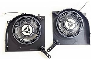 Fleshy Leaf Replacement CPU+GPU Cooling Fan for Lenovo Legion R9000K Y9000K Legion 7-16ACHg6 82N6 2021 Paragraph Series DFSAL12E064860 FNKN DFSAL12E164860 FNKP DC10V
