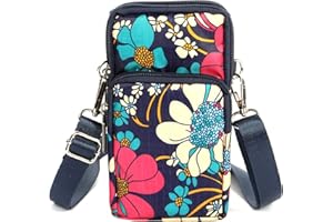 Apradas Phone Pouch Purse Multifunction Small Crossbody Bag With Card Holder Slots,Leaf Pattern Phone Bag Small Cellphone Shoulder Bags For Smartphone 6.5" Keys Coins Cards