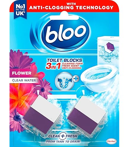 Bloo Power Toilet Rim Block With Extra Freshness & Active Flowers Scent