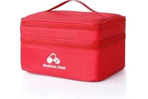 Romon Borsa Pronto Soccorso Viaggio, Impermeabile Kit di Pronto Soccorso Vuota, Alta capacità Borsa Medica Portatile Sportiva, Kit Medico Vuota per Viaggio Ufficio Casa All'aperto