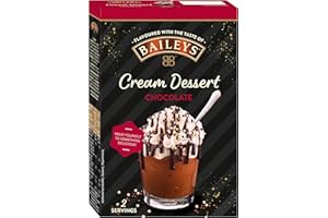 RUF - Preparado de Musse de Chocolate, Sabor a Licor de Baileys, Incluye Decoración y Glaseado de Azucar, Sin alcohol - 130g