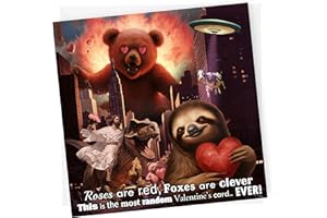 NotNiceThings The Most Random Valentines Card, Funny Card for Boyfriend, Girlfriend, Random Anniversary Card, Rude Valentine Card, Funny Valentines Cards for Him, for Husband