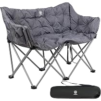 EVER ADVANCED Campingstuhl Klappbar für 2 Personen Faltsofa 320KG ...