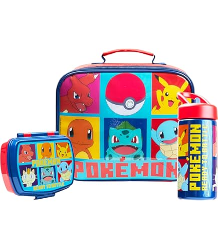 Kit Déjeuner Minecraft Pour Enfants - Sac Isotherme + Bento 3 Compartiments + Gourde 750 Ml - Sans BPA - École, Voyage