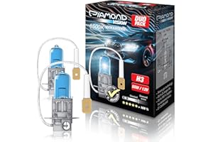 Diamond Vision 2X H3 55W 12V 8500K Lampade Lampadina Effetto Xenon Look LED Diurna e abbagliante Canbus Super White Vision Racing Blu Cool Blue Alogena Luce Bianca Moto PK22S