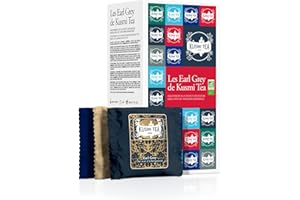 ‎KUSMI TEA Kusmi Tea - Earl Grey Teas - Asortyment herbat organicznych - Pomysł na prezent dla mężczyzn i kobiet - Aromatyzowane organiczne czarne herbaty - 24 torebki herbaty, wybór 6 kultowych przepisów