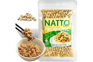 YAMASAN KYOTO UJI Japanese Natto Fermented Soybean, Freeze-Dried Natto Beans, Japanese Probiotic and Prebiotic Superfood - Vitamin K, Low Sodium, Non-GMO, Vegan, Made in Japan (70g)