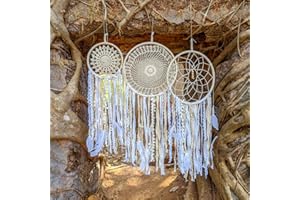 Mandala Life ART Großes DIY-LED-Traumfänger-Set – Machen Sie Ihren eigenen Wandbehang – Erstellen Sie EIN Aktivitätsset… (DM, extra großes set)