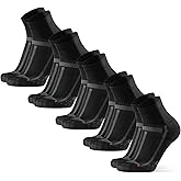 DANISH ENDURANCE Running Socks, Anti-Blister, 3 and 5 Pack | Long Distance Running Socks Cushioned Anti Blister Quick Dry Mar