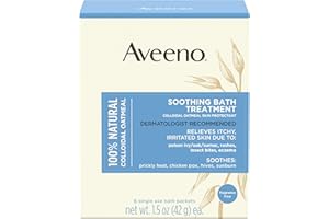Aveeno Traitement de bain apaisant pour démangeaisons, peau irritée, 8 fils