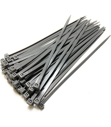 100 Fascette 4,8 X 200 Mm Di Cablaggio - Nylon - NERO - Foto 7