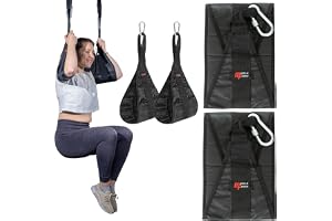 MuscleForge Hängande magremmar för pull up-stång – professionella magremmar och hängande magslingor – träningsutrustning med barfäste (par)