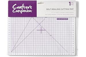 Crafter's Companion CC-TOOL-CMAT-9 Schneidematte Für Papier und Karton Verarbeitung und Schneiden Projekte 30.5 x 23 cm, Clear, 12 x 9 Inch
