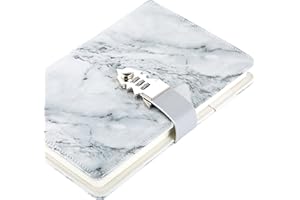 ZXHQ Carnet de Notes Carnet Secret fille Journal intime avec code pour Adulte garçon femmes, en PU Cuir Bloc-notes Pour Bureau, Cartes Porte-stylo, Taille 215x150mm Style 4