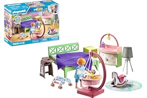 PLAYMOBIL MyLife 71609 Schlafzimmer mit Babyspielecke, und Zwei Figuren, zu über 80 % aus recycelten und biobasierten Materialien, detailreiches Spielzeug für Kinder ab 4 Jahren