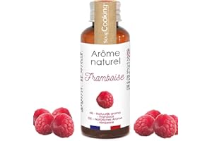 ScrapCooking - Arôme Naturel Liquide de Framboise 40ml - Arôme Framboise pour Pâtisserie, Yaourts, Gâteaux, Cheesecakes, Biscuits, Entremets, Mousses, Glaces, Smoothies - 4394