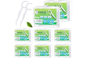 Mauepersu Zahnseide Dental Floss 400 Stück, Einweg Dental Floss, Einwegzahnseide Zahnreinigung Sticks, Disposable Zahnseidensticks/Zahnreiniger Sticks