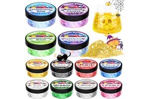 GIKIKOKO Edible Glitter - 12 Shimmer Colours Luster Dust Edible - 5g/each, Metallic Edible Glitter for Drinks, Food Colouring for Cake Decorations, Chocolate, Drinks, Cakes, Beverage
