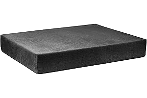 ‎TEXDEKO TexDeko BeSmart halbes Palettenkissen Loungekissen 60x80x12cm mit Abperleffekt Bezug mit Reißverschluss für Palettenpolster (Anthrazit)