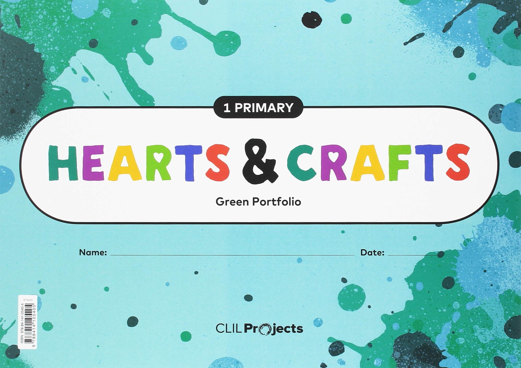 HEARTS & CRAFTS GREEN NOTEBOOK 1 PRIMARIA