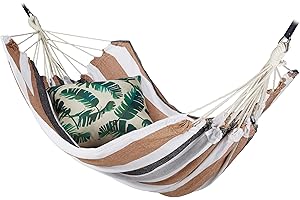 Relaxdays Hamaca Colgante para 2 Personas, XXL, Interior y Exterior, Algodón y Poliéster, 150 x 272 cm, Multicolor