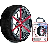 Grip - Catene da neve in tessuto, taglia n. 520, colore: nero
