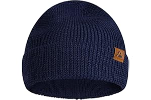 DANISH ENDURANCE Bonnet en Laine Mérinos, Bonnet Thermique Automne-Hiver, Bonnet de Pêcheur, pour Hommes et Femmes