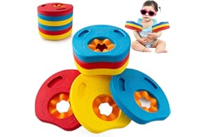 AQUADELOS Manguitos Evolutivos Discos para Bebés Y Niños - Manguitos De Natación Seguros Y Ajustables, Ideales para Aprender A Nadar - Hechos De Goma Eva para Mayor Flotabilidad