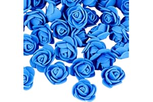 VINFUTUR 200 Pz Rose Artificiali Rose Finte Schiuma Fiori Artificiali per Bouquet da Sposa DIY Matrimoni Valentine's Day Decorazioni di Festa Casa Nozze